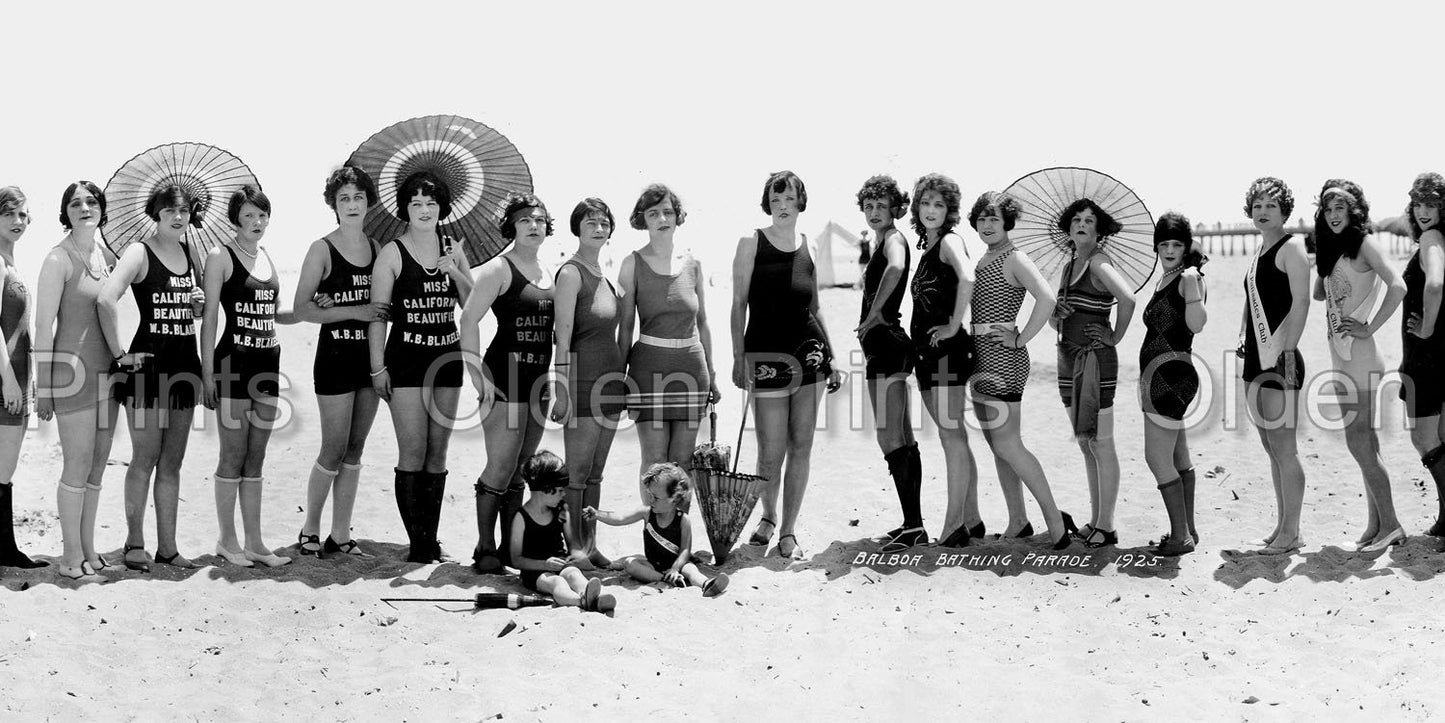 Balboa Beach Bathing Beauty Parade, 1925